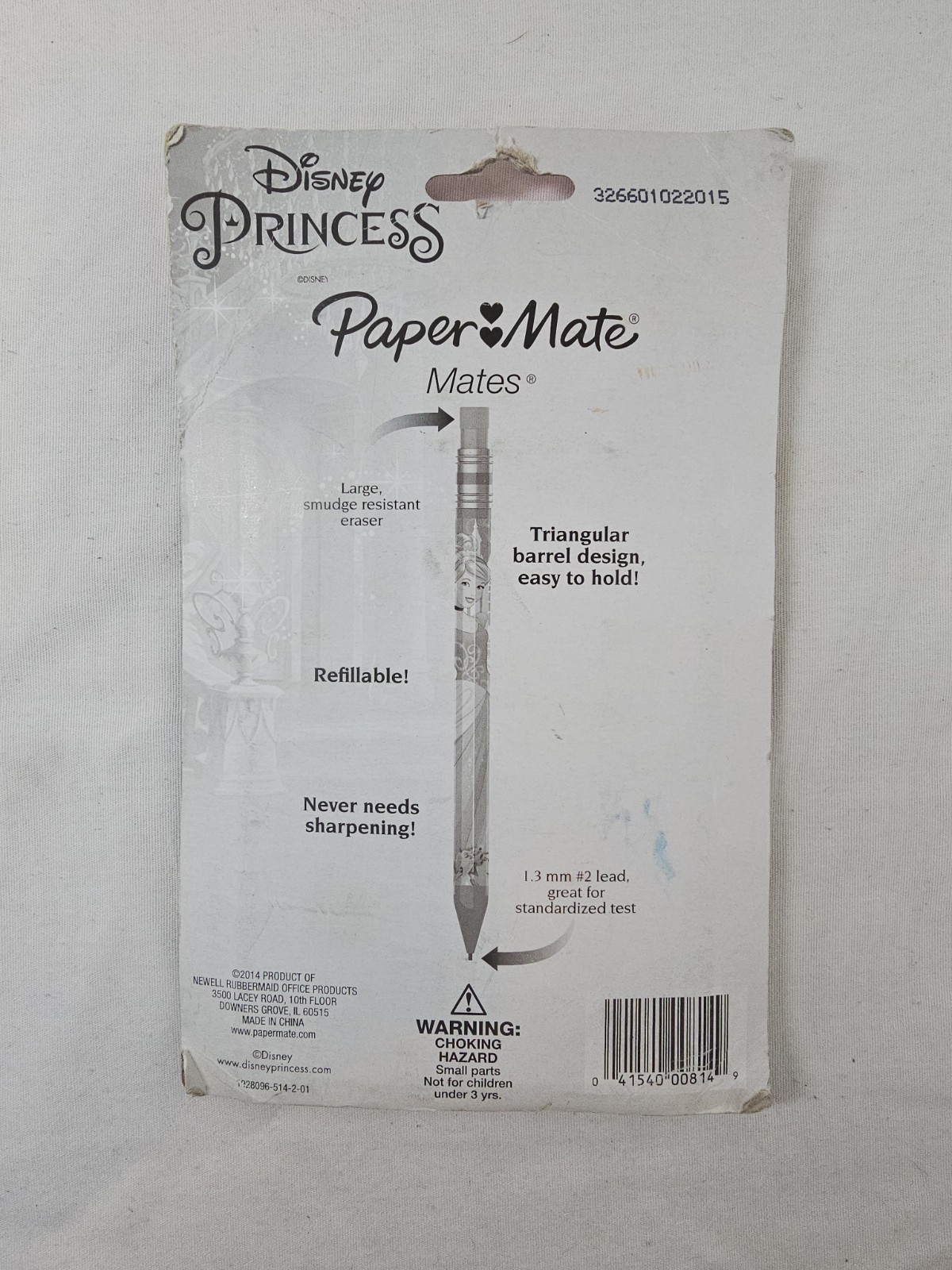 NEW Paper Mate Disney Princess Mechanical Pencil 4 Pack HB #2 Thick lead 1.3 MM