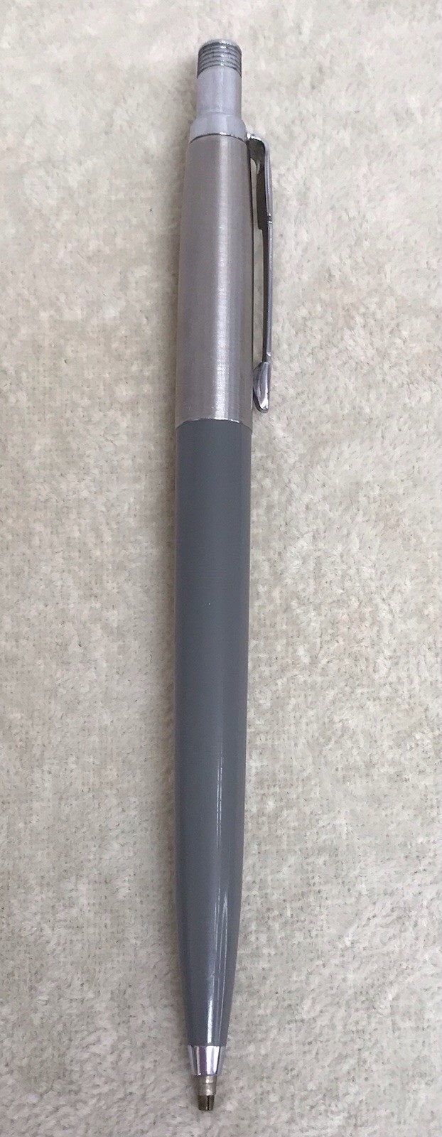 Vintage Parker Jotter Mechanical Pencil Gray Barrel & Stainless Steel Cap – USA