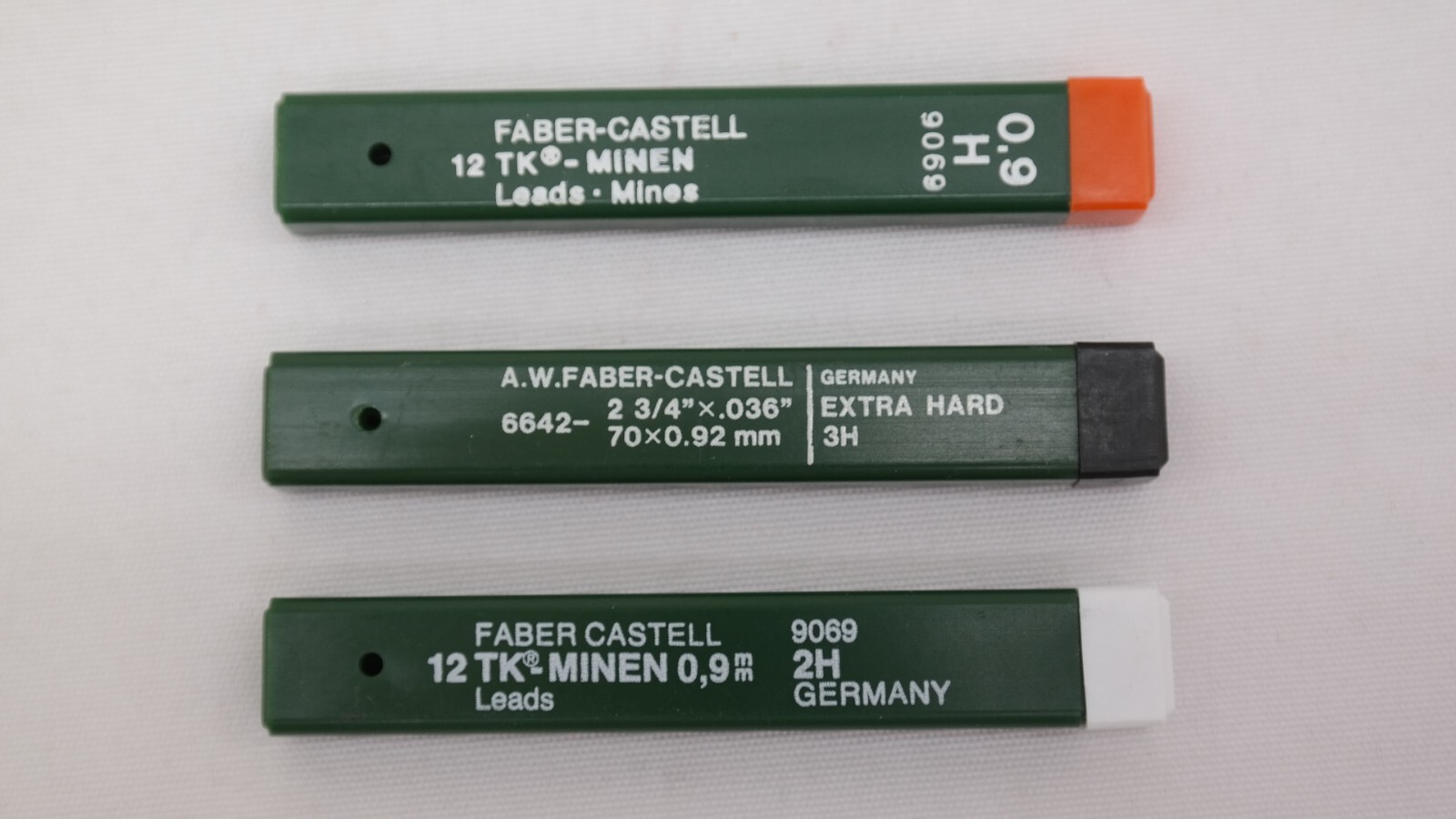 Vintage A. W. Faber Castell Mechanical Pencil Leads Mixed Lot of 12 Cases T5