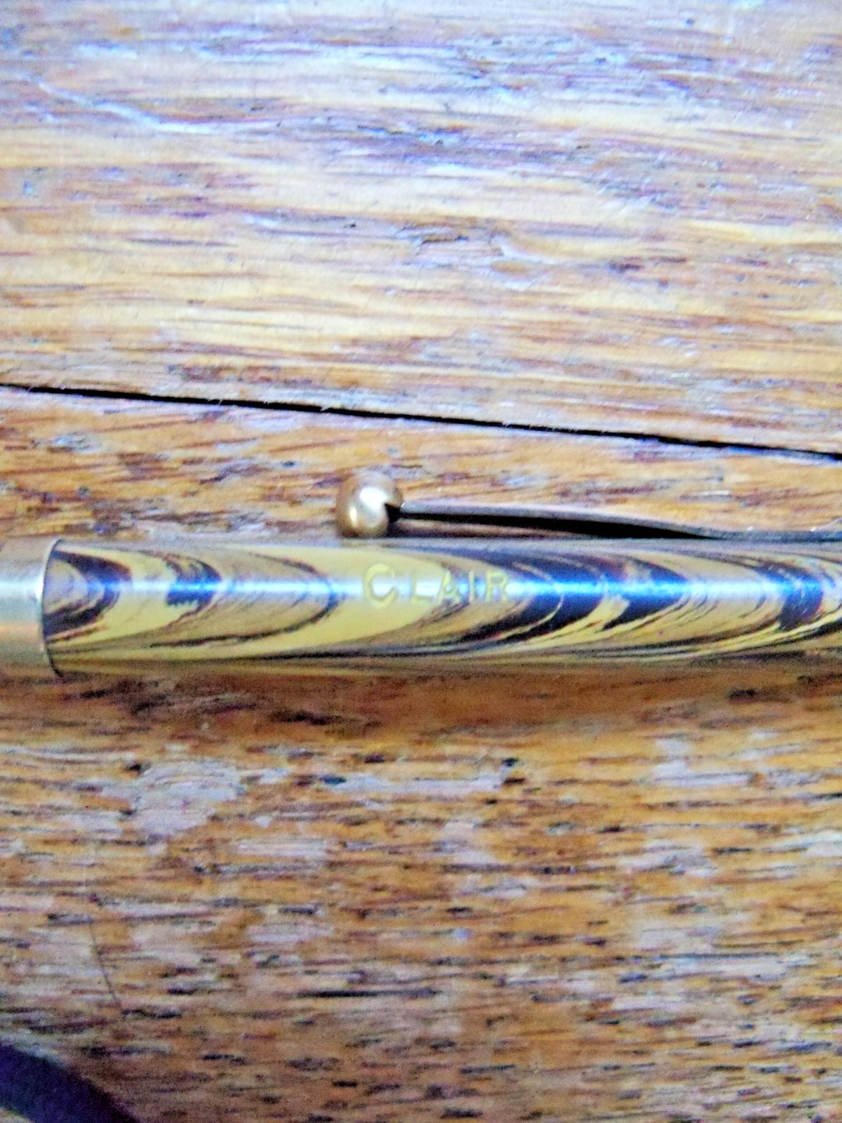 1920’s Waterman Olive Ripple Mechanical Pencil