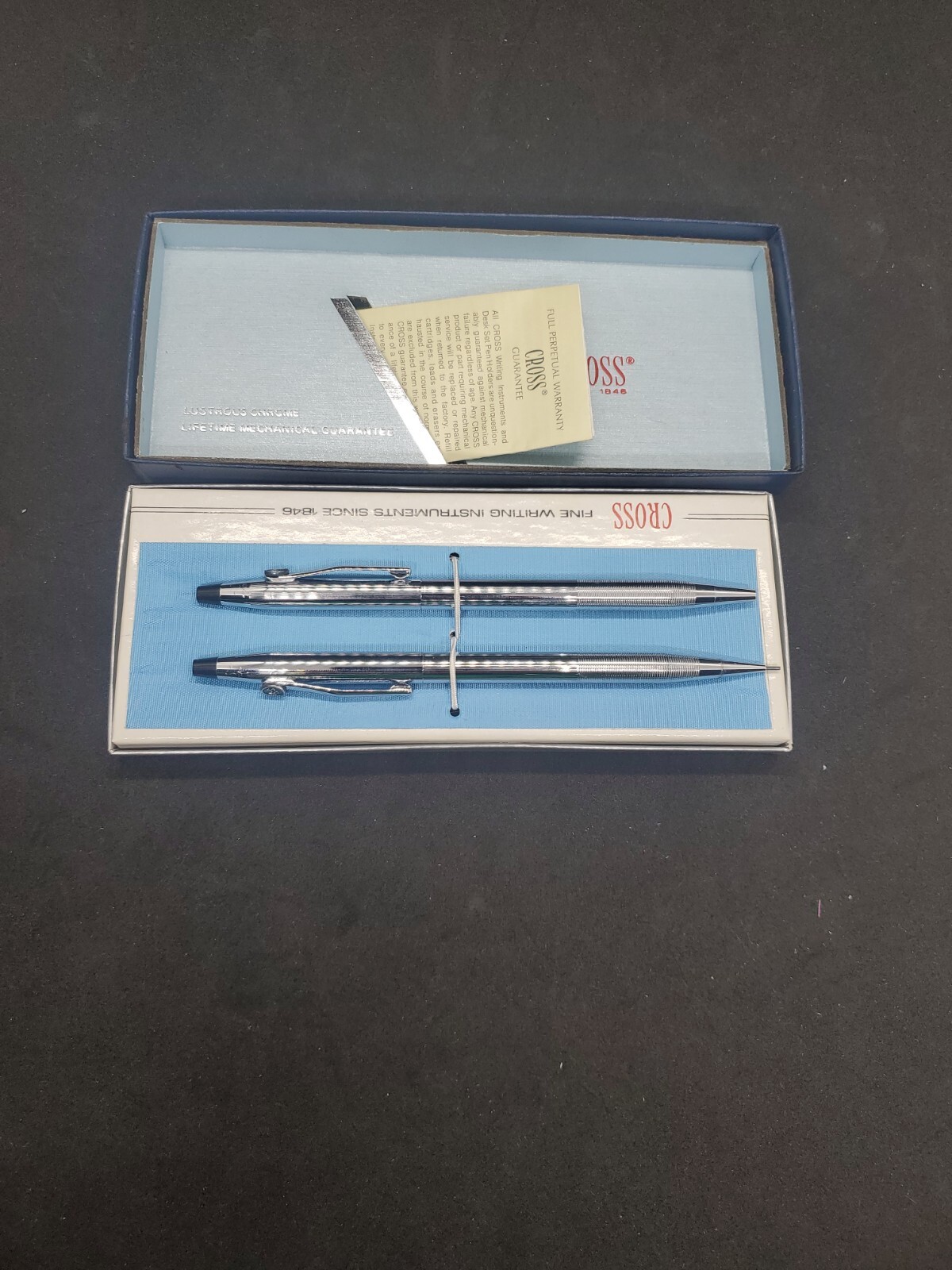 vintage cross mechanical pencil and pen set. B1