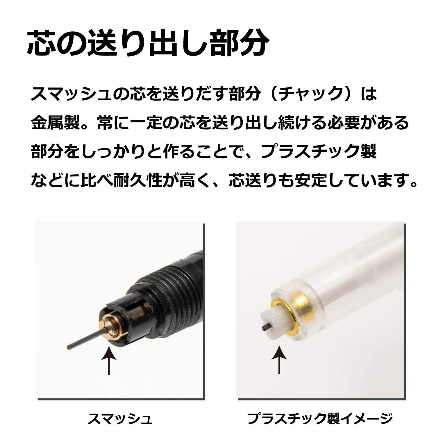 Pentel Mechanical Pencil Smash Q1005-19A Red 0.5mm 63