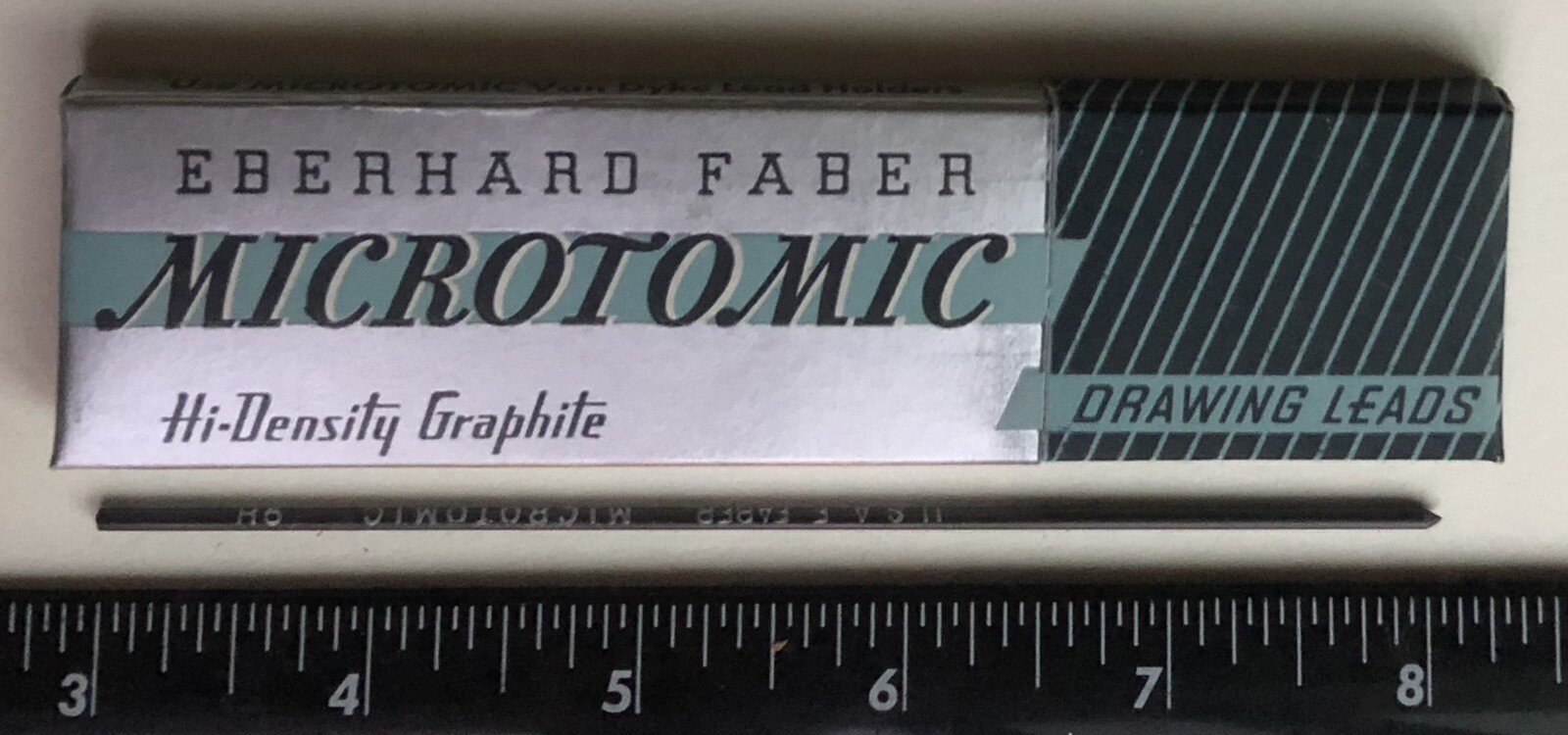 Vintage Eberhard Faber Microtomic 6100 9H 2mm Mechanical Artist Pencil 6pk Lead