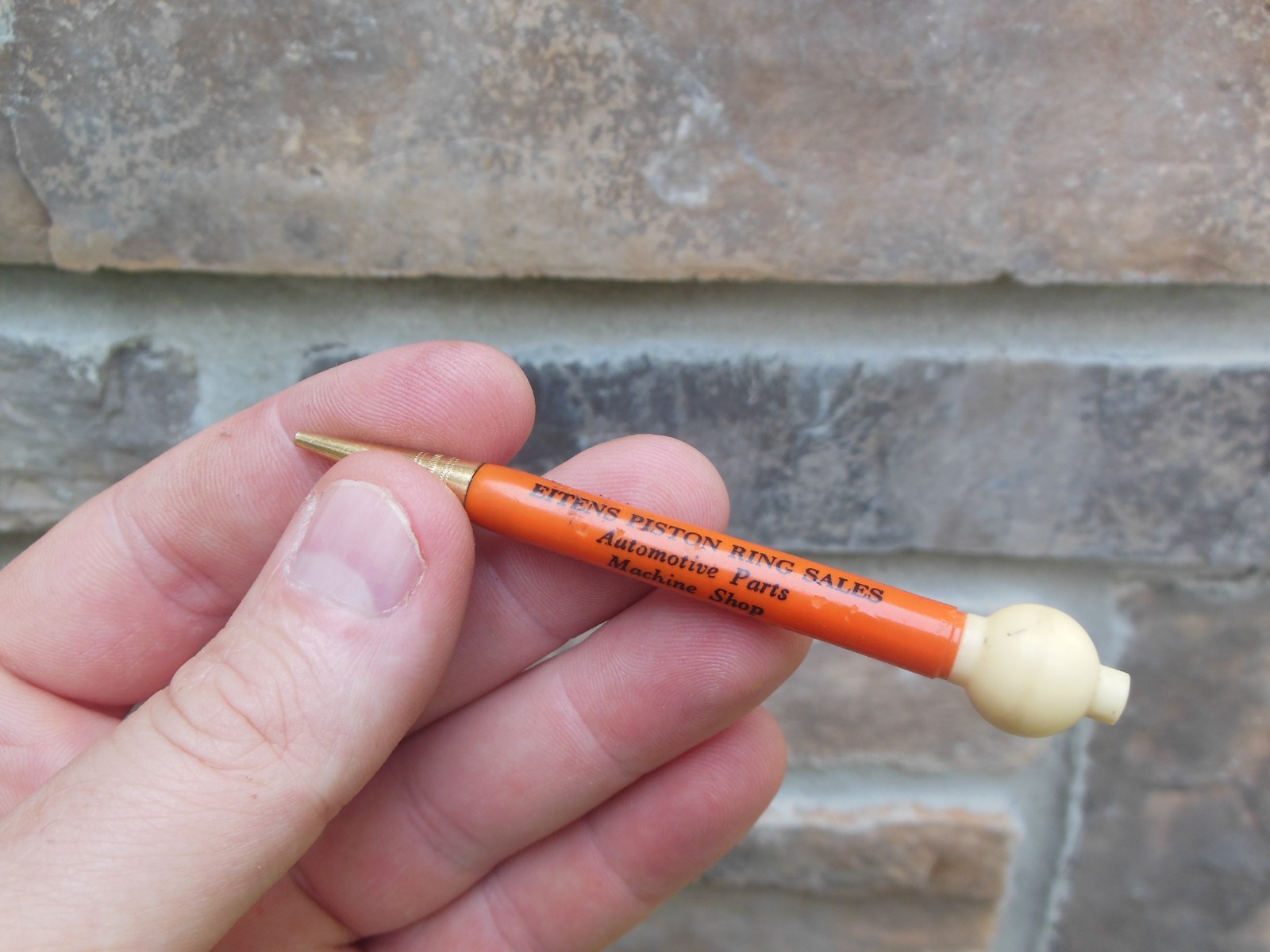Celluloid Golf Pencil Mini Mechanical Fob Eitens Piston Ring St Paul Minnesota