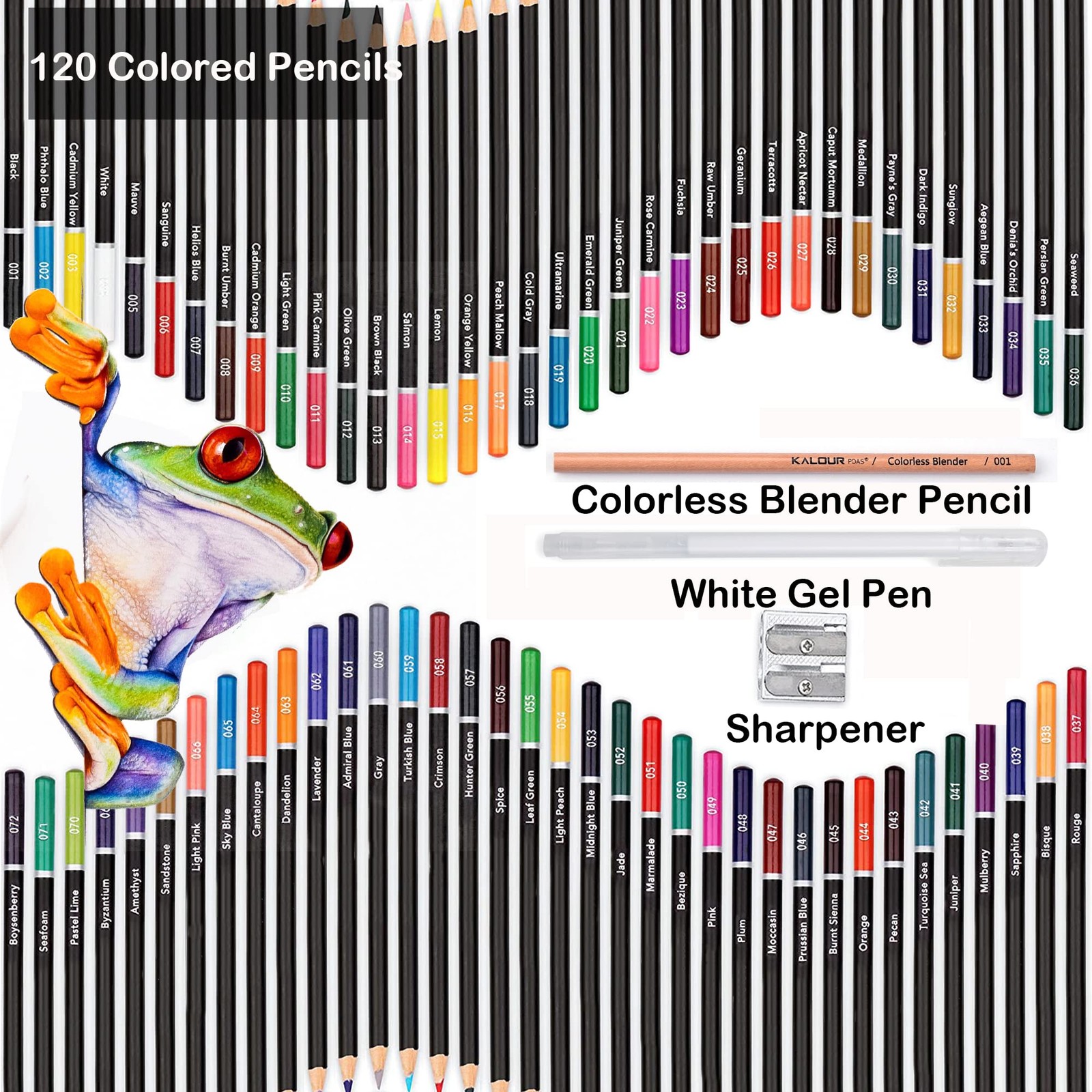 KALOUR Premium Colored Pencils,Set of 120 1 Count (Pack 120), Multicolor