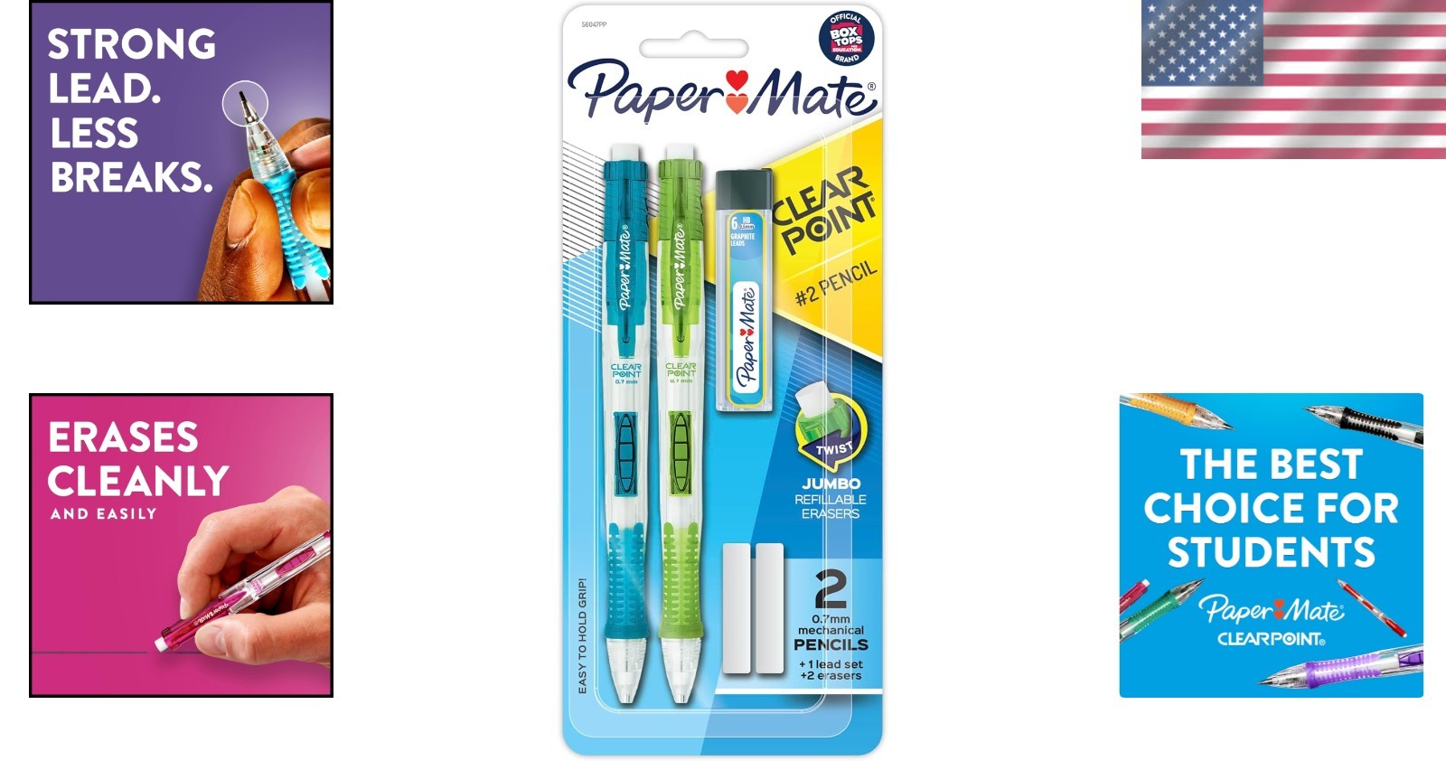 Precision Writing with Clearpoint Mechanical Pencils – 2 Pencils & 1 Refill
