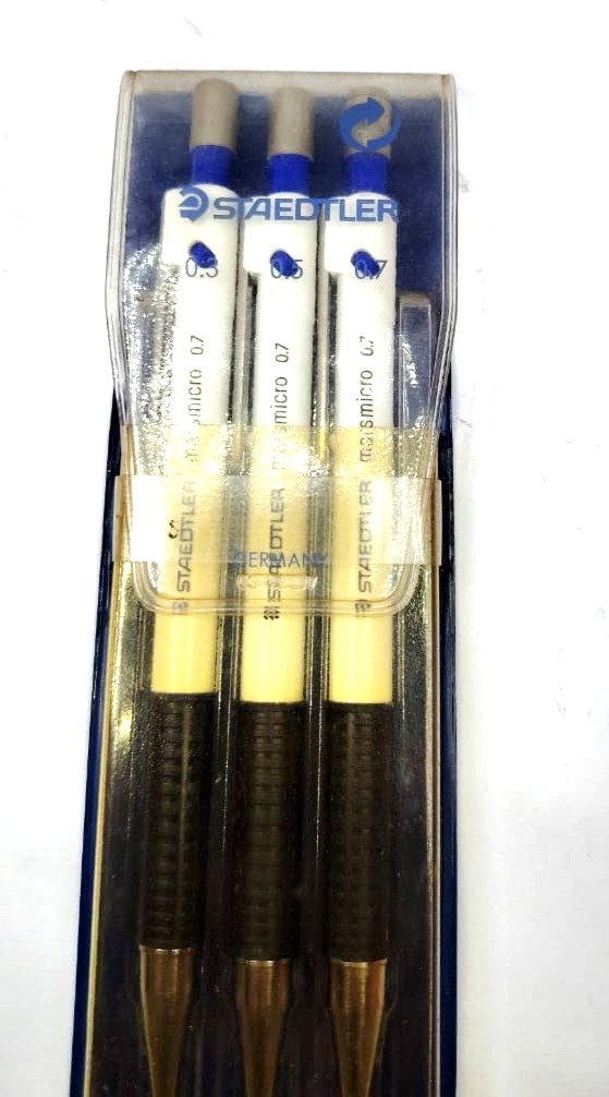 Staedtler Marsmicro 0.7mm Precision Mechanical Pencil Set (3-pcs, New In Pack)