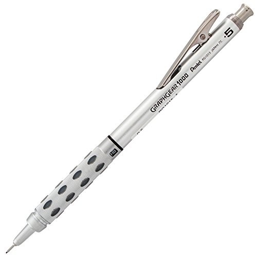 Mechanical Drafting Pencil 0.5mm Metallic Grip Retractable Lead Hardness