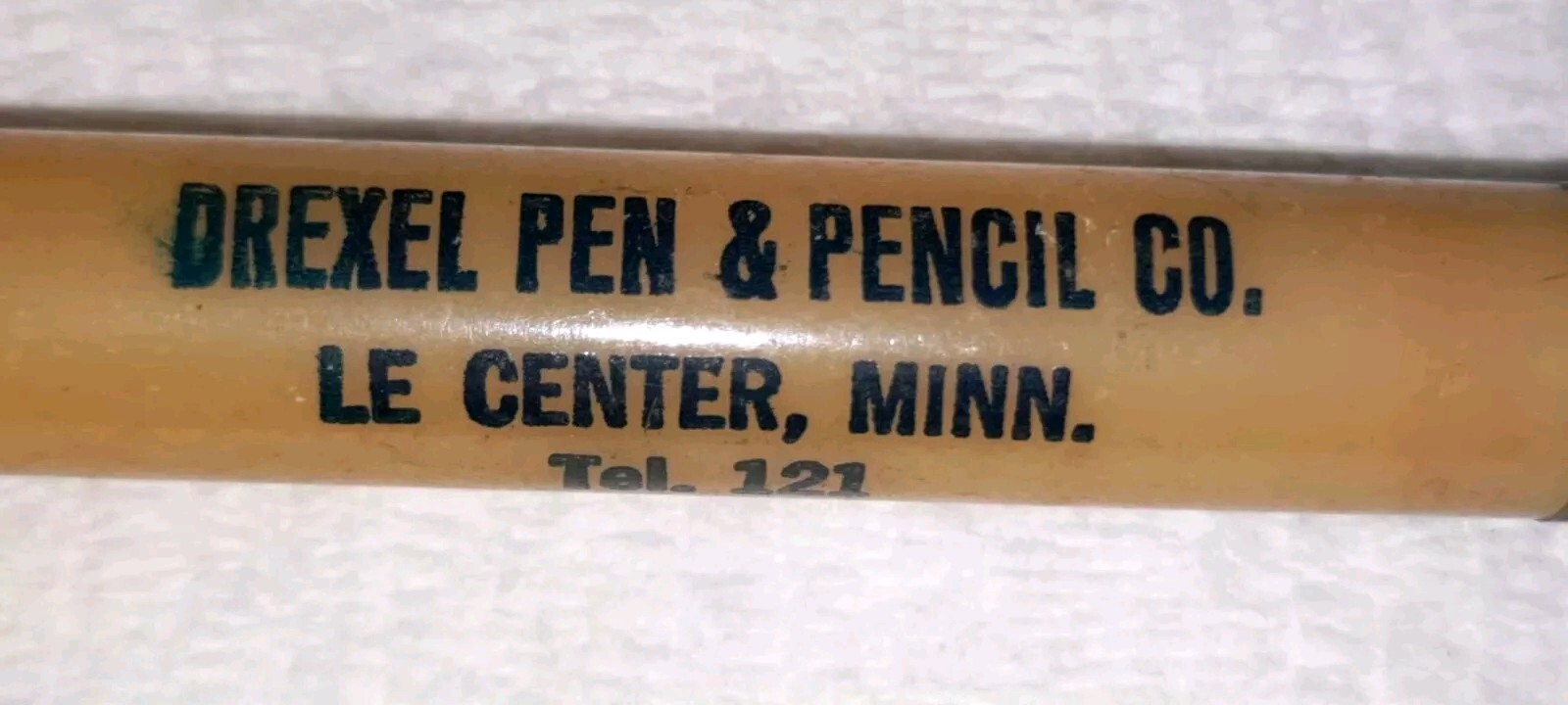 “DREXEL Pen & Pencil Co.*Le Center, Minn.*Tel. 121” Working Mech Pencil