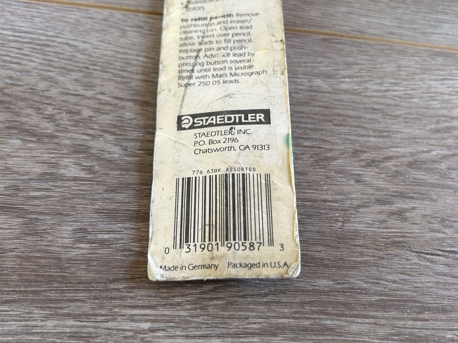 Vintage Staedtler Germany Fineline P05 Mechanical Pencil 0.5mm New NOS