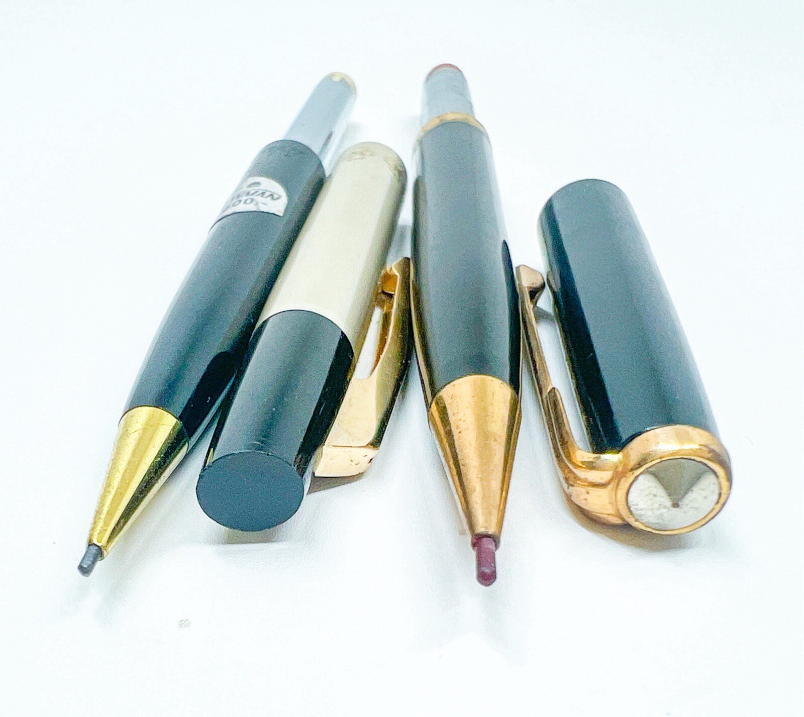 Newman 2pcs Vintage Mechanical Pencil continues twist Very old Historical