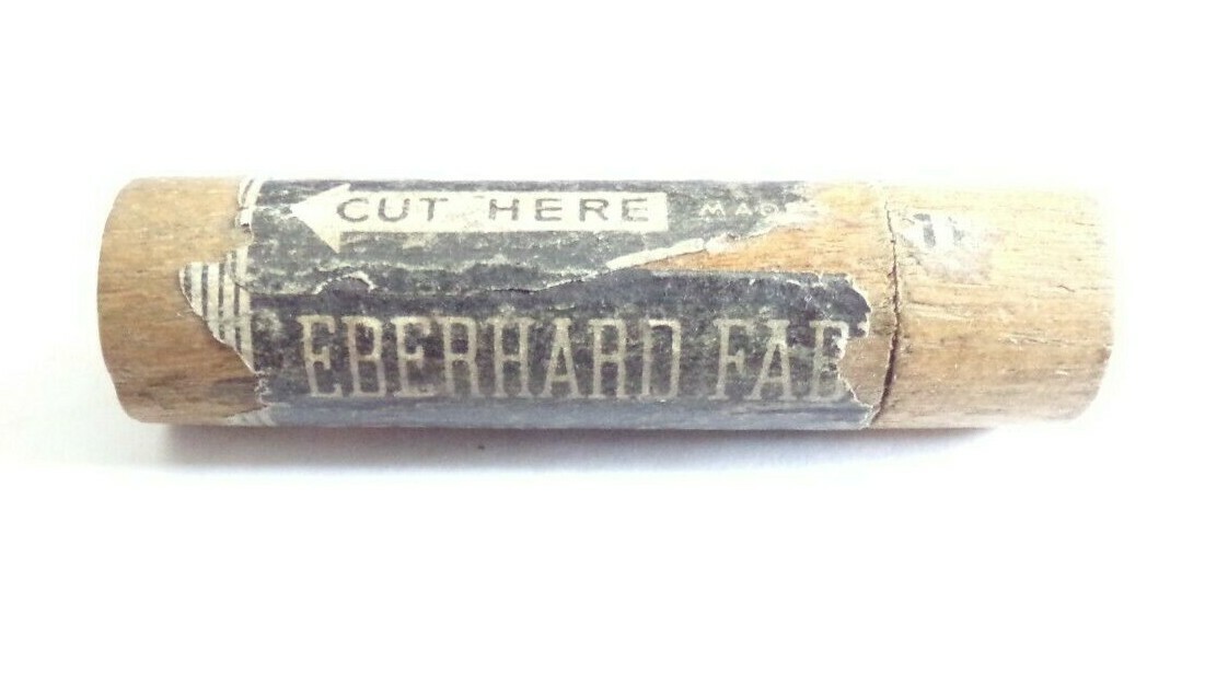 Vintage Eberhard Faber Wooden Mechanical Pencil Lead Holder Tube Carrier Case