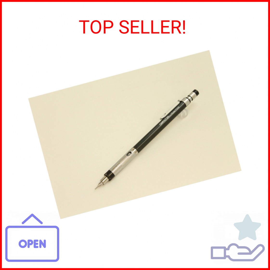 Pentel Graphlet Mechanical Pencil, 0.7mm (PG507-CD)