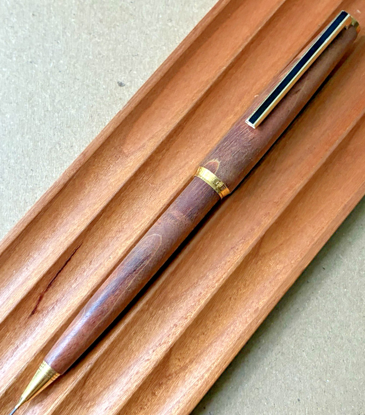 Pilot Mechanical Pencil Custom Maple Wood Barrel 0.5 mm Made in Japan