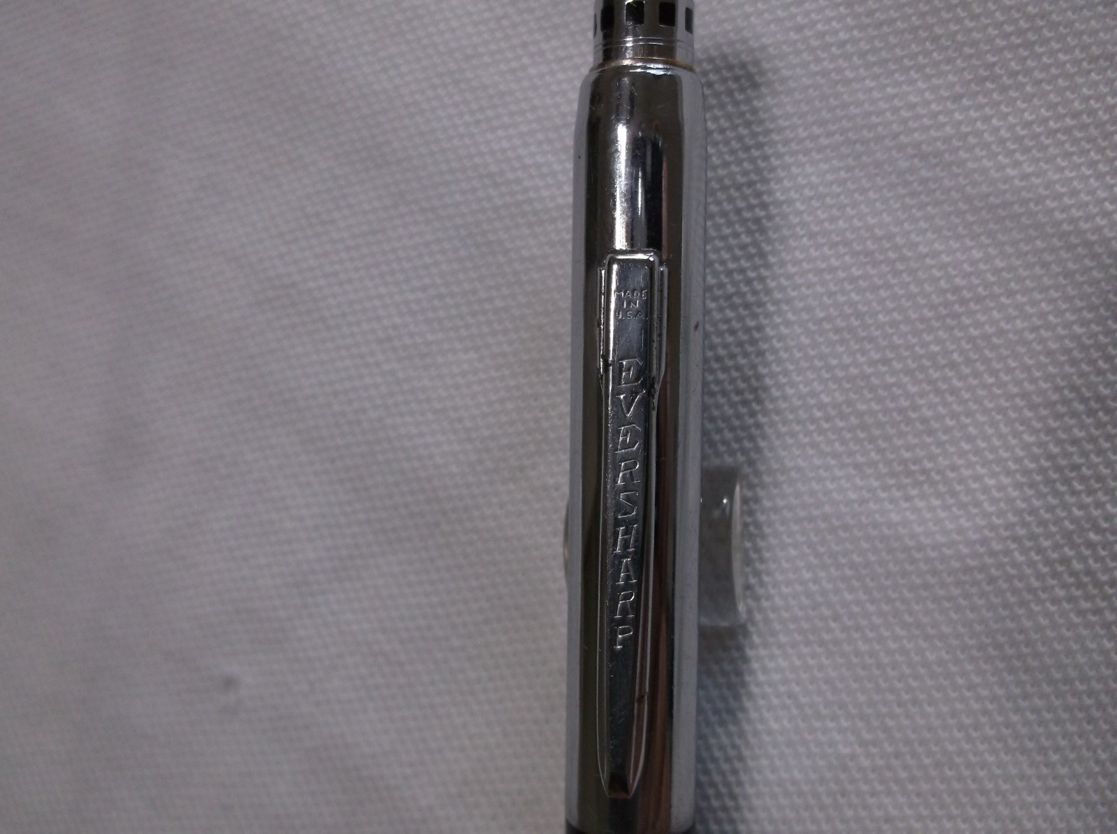 WAHL EVERSHARP CORONET GOLD & GREEN SHELL / CHROME REPEATER PENCIL / 1.1 mm