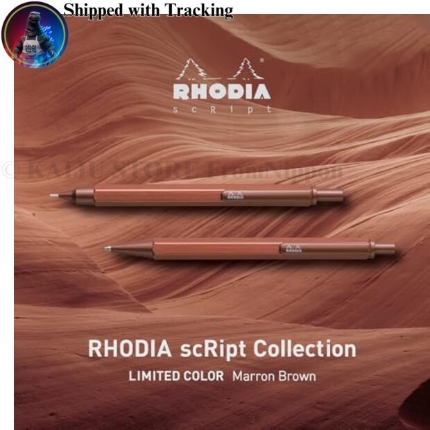 Rhodia Mechanical Pencil 0.5mm Script Hexagonal Barrel Aluminum Body with