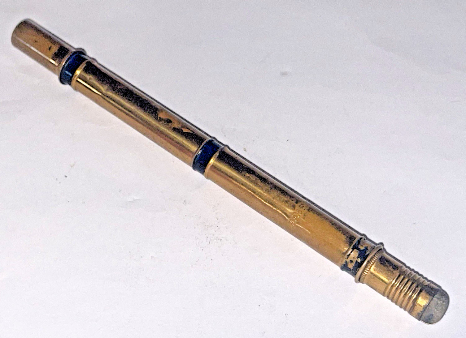 Vintage E. EBERHARD FABER Mechanical Pencil Lead Made USA Yellow Gold Tone🌺