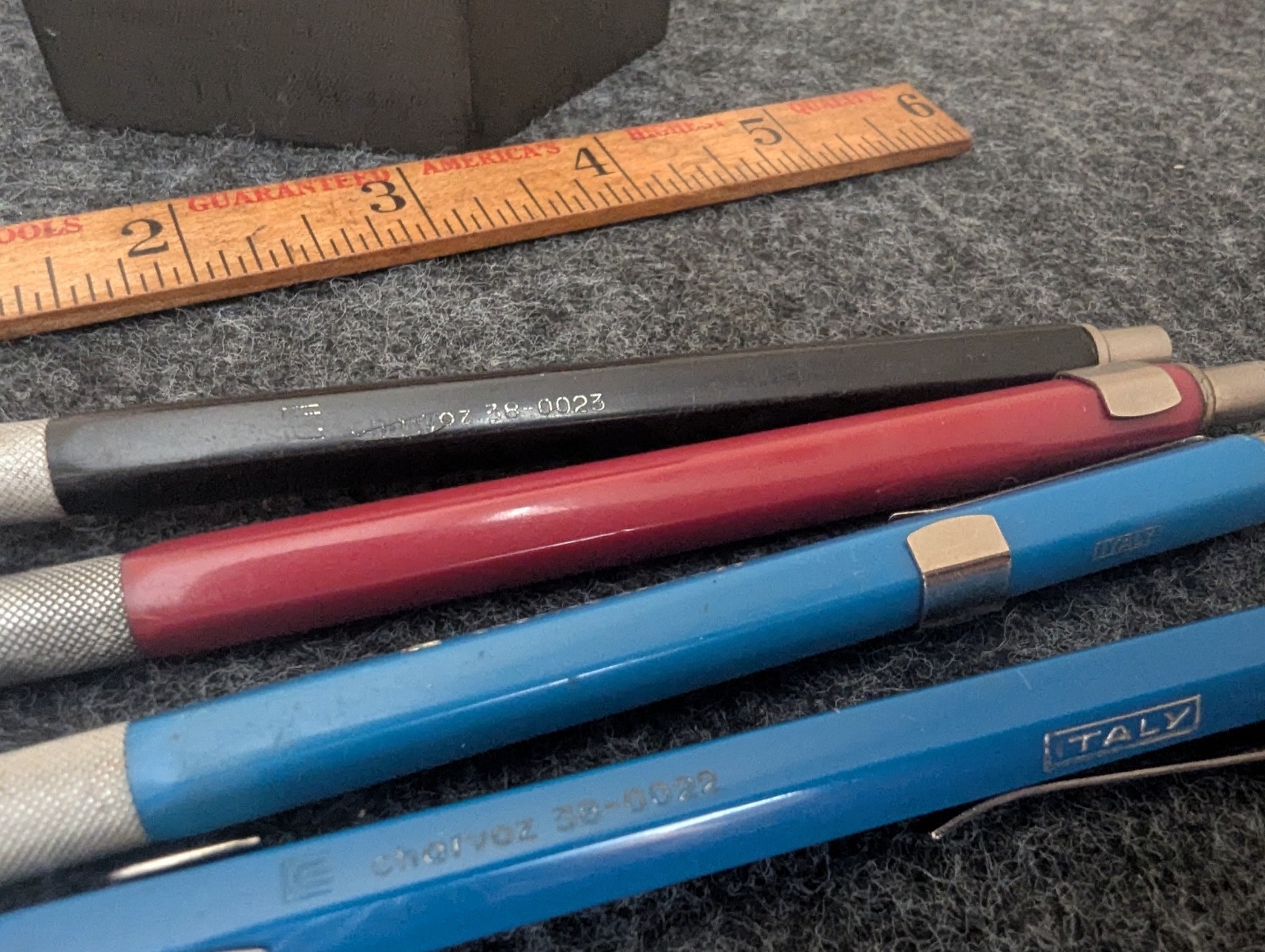 Lot of 5 Charvoz 38-0023 + 38-022 Drafting Lead Holders Italy JM