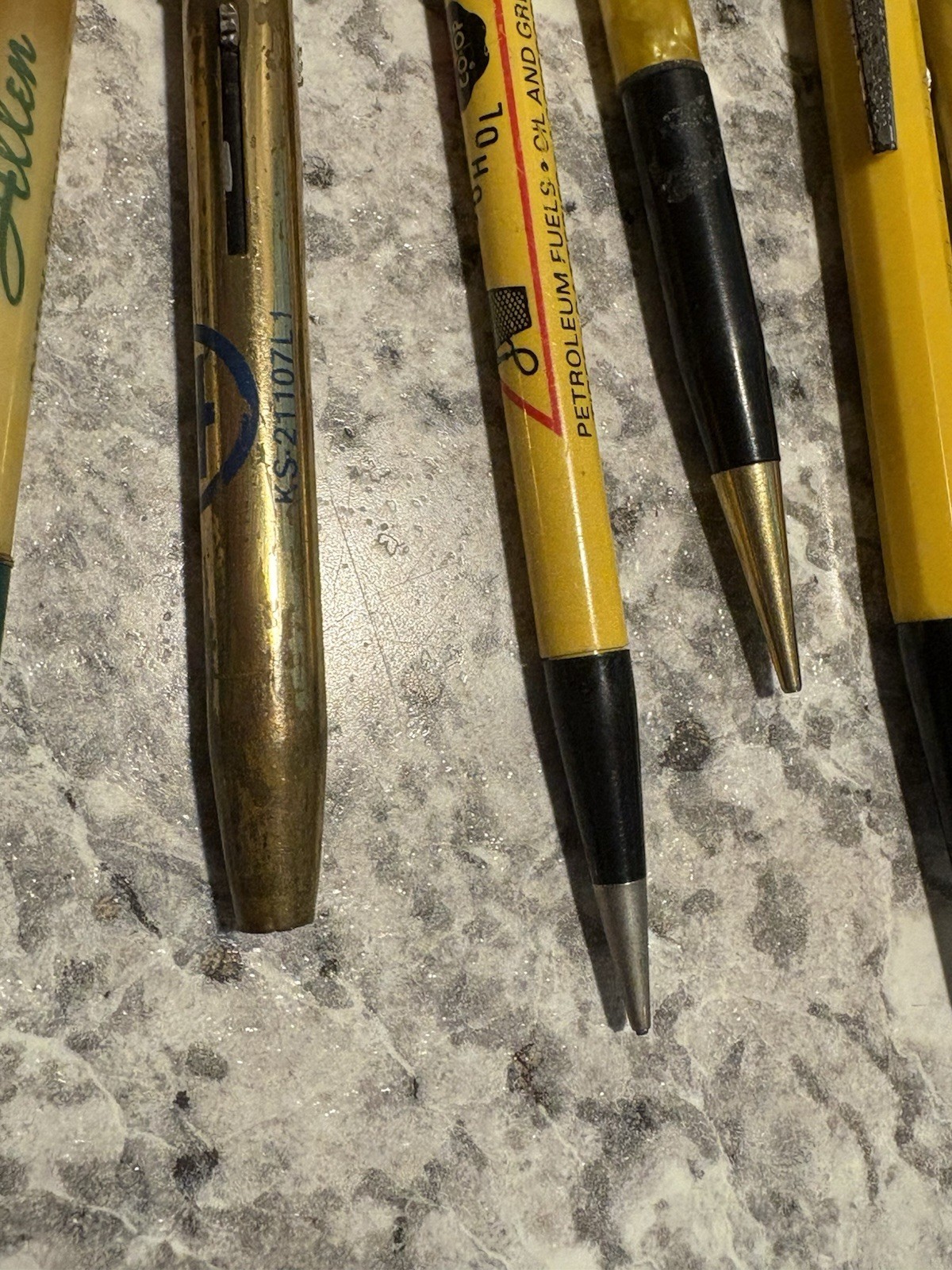 Vintage Auto Advertising Mechanical Pencil Perpetual Calendar Lot GE Estate Read