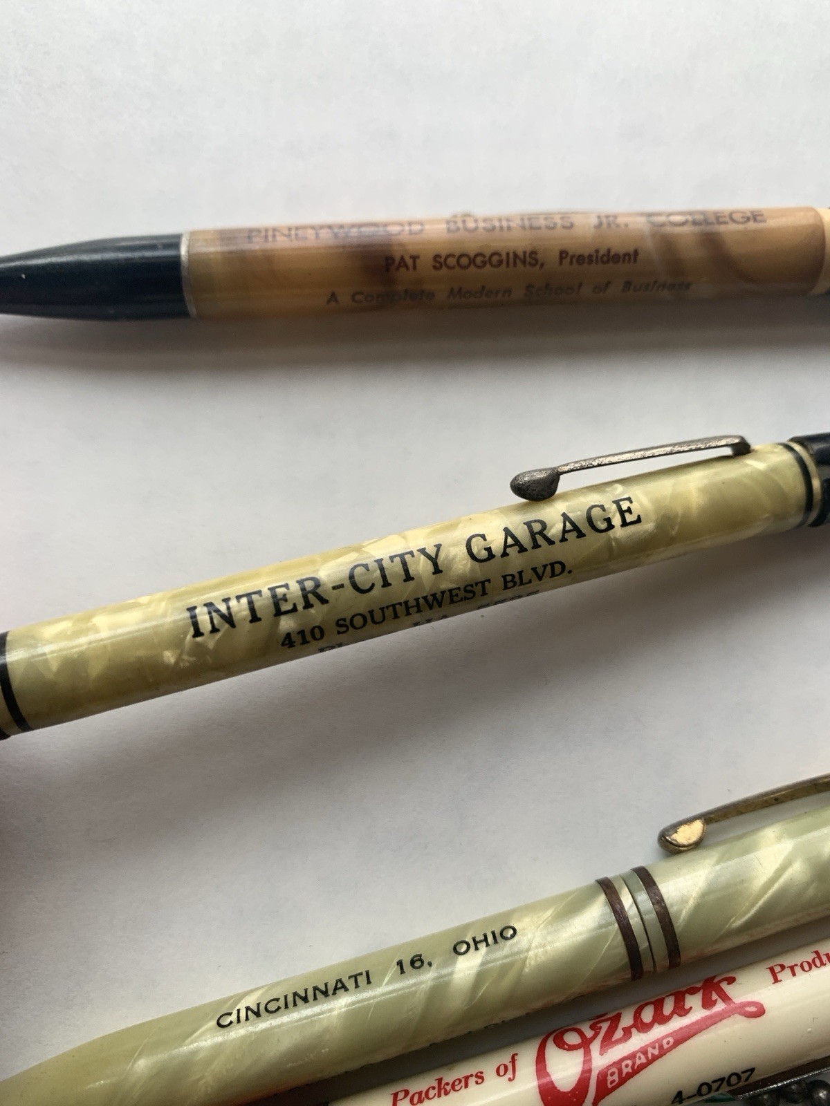 6 Lot Vintage Advertising Celluloid Mechanical Pencils Readyrite Ritepoint