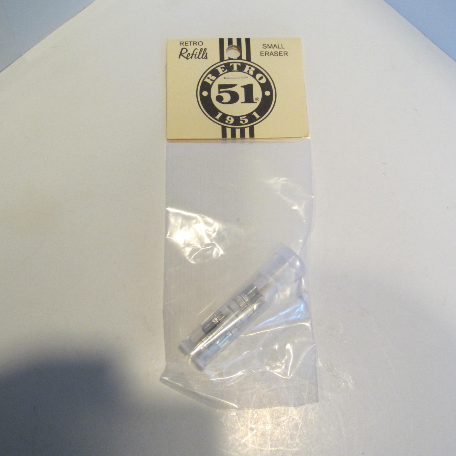 RETRO 51 HEXAGOMATIC WHITE ERASERS WHITE REFILLS- 1 TUBE OF 6