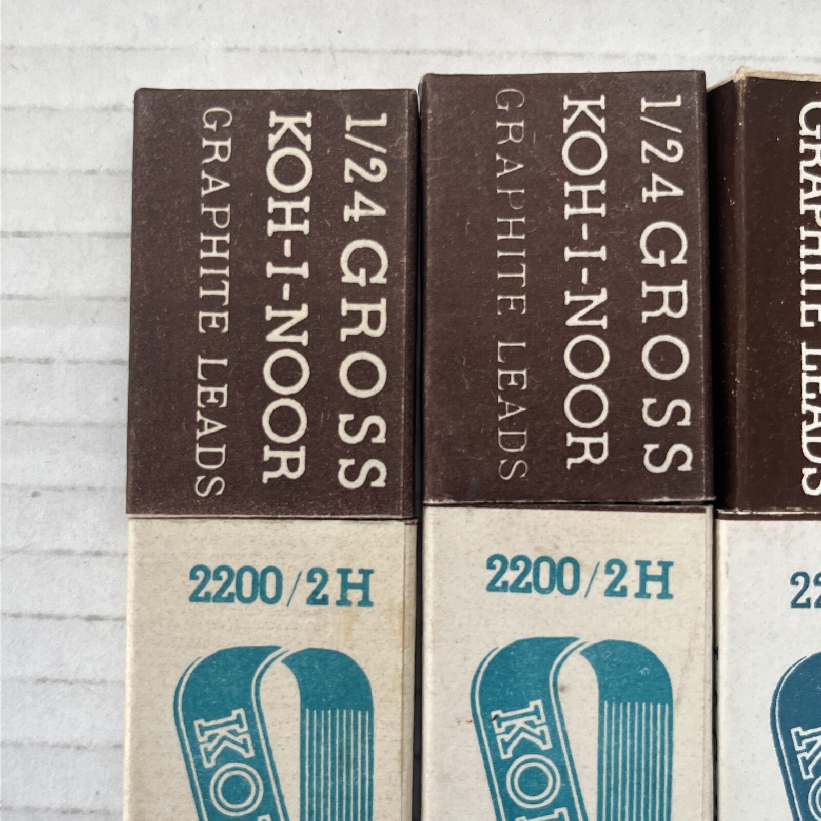 KOH-I-NOOR Graphite Pencil Leads Lot Of 7 2200 / B-F-2H-HB Drafting Open Box New