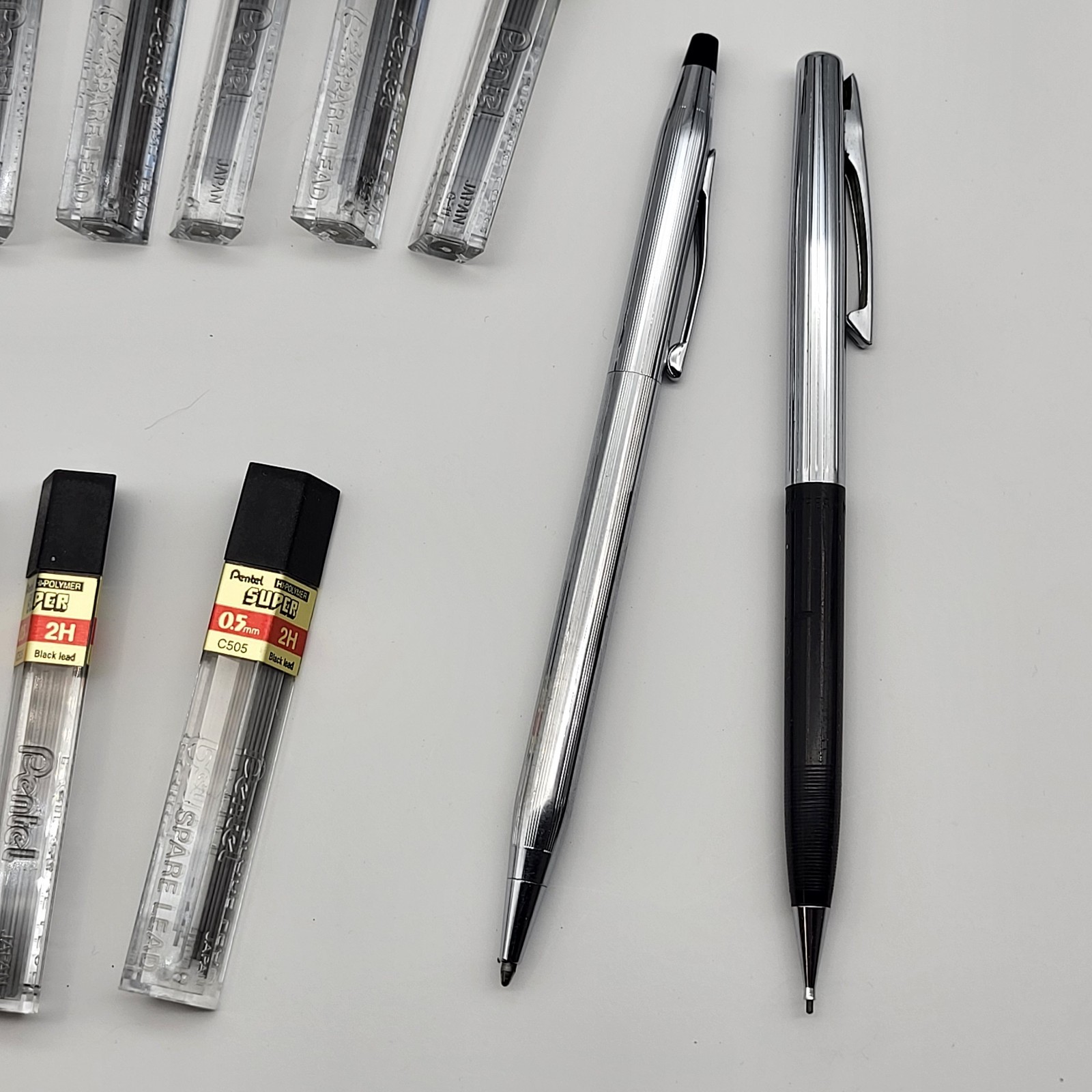 Vintage Mechanical Pencil & refillable pen lot Estate lot with Pentel leads