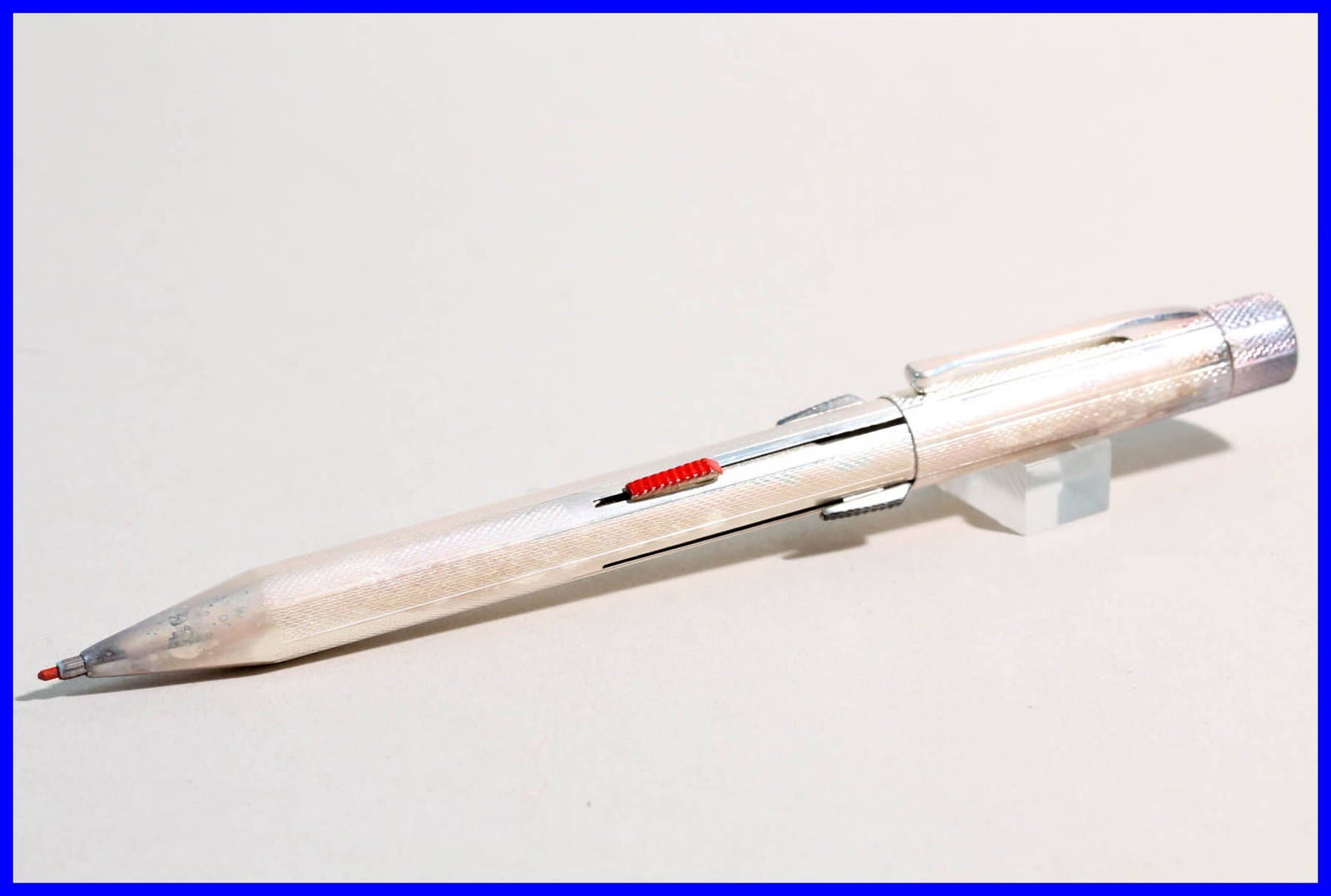 silver plated FEND SUPER NORMA all metal 4-color Pencil from the 1960ies MINT B