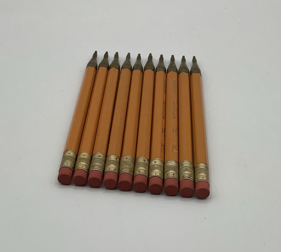 Lot of 10 Vtg Keen Point Dur-O-Lite 5 1/2″ Wooden Mechanical Pencils 30S No. 1