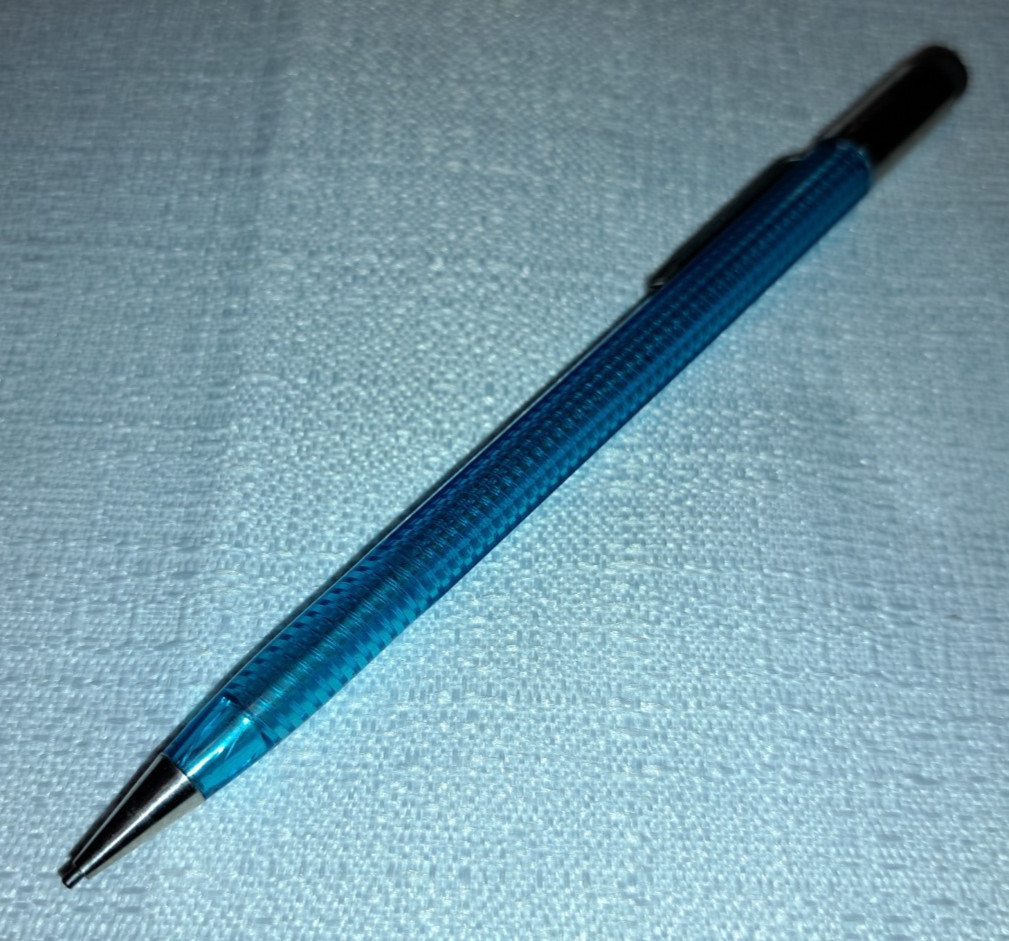 Mod Scripto Vintage Transparent Blue – USA Made Mechanical Pencil