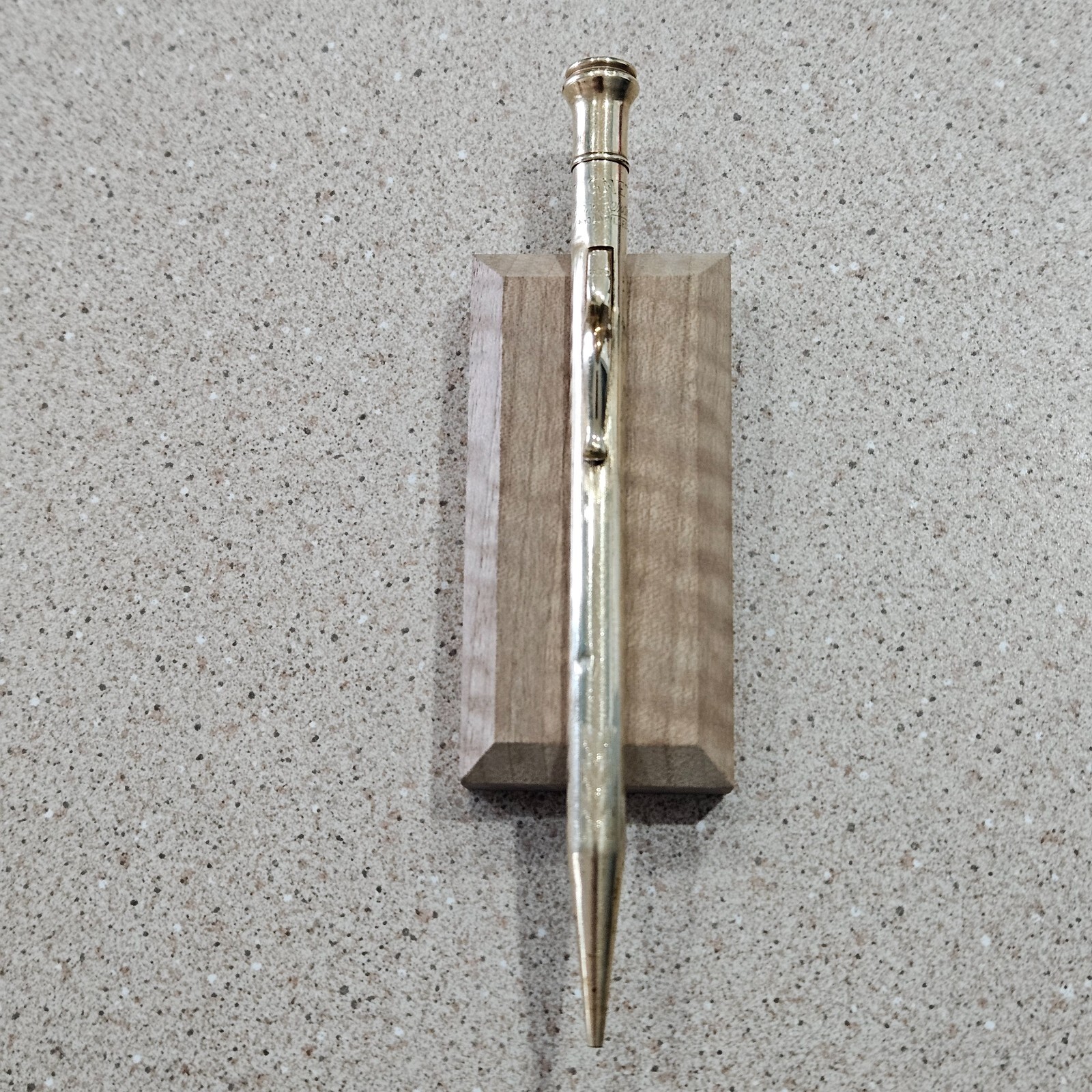 Signet Gold Filled Etched 5.25″ Mechanical Pencil “Sold Only At Rexall Stores”