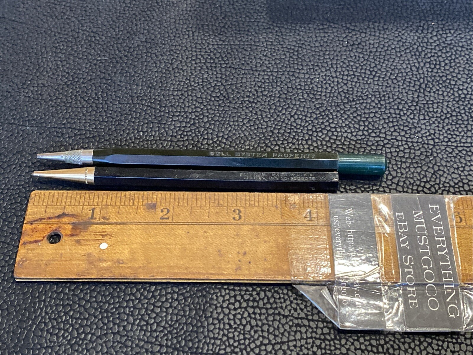 LOT 2 VTG STIK MAGNETIC ROTARY TELEPHONE MECHANICAL PENCIL BELL SYSTEMS PROPERTY
