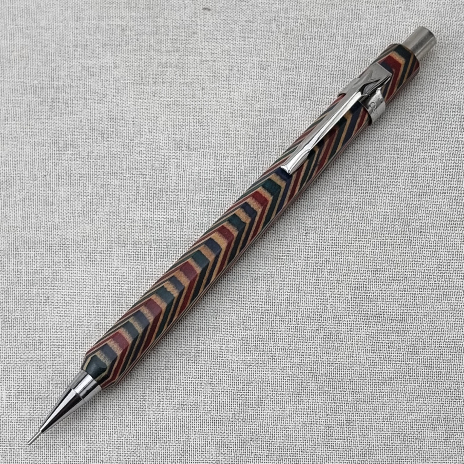 Hand Crafted Pentel P-205(0.5mm) Mechanical Pencil with Octagonal Wood Barrel