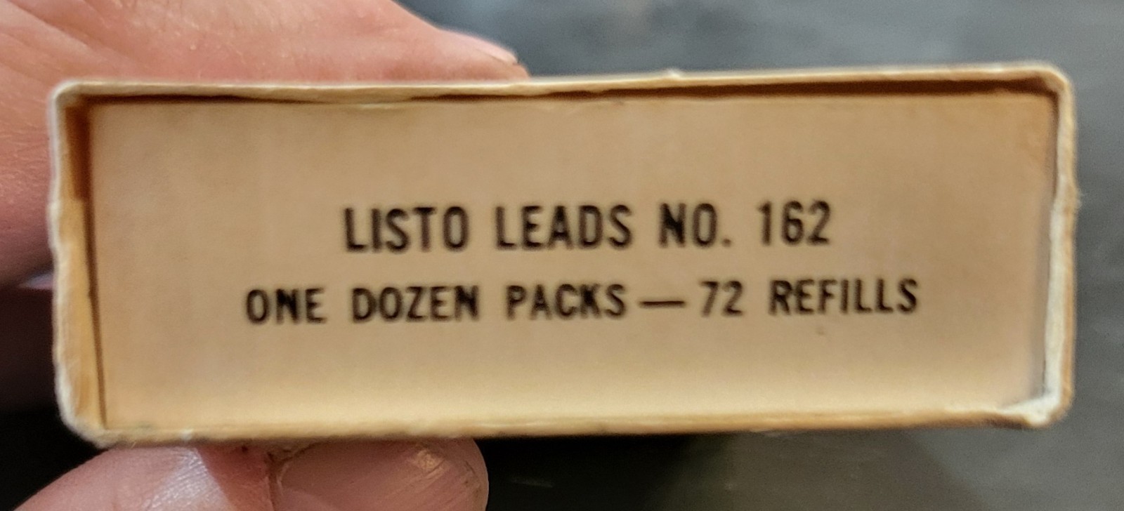 Vintage Listo Marking Leads No 162 White 12 Boxes w/6 Leads each, 72 Total NOS