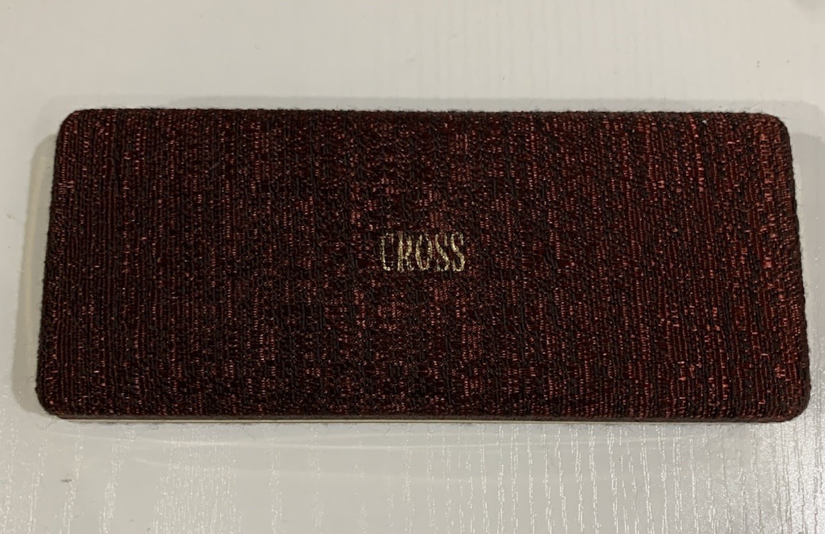 CROSS For Her 14kt Gold Filled Rose Design Pen With CROSS Leather Pen Purse