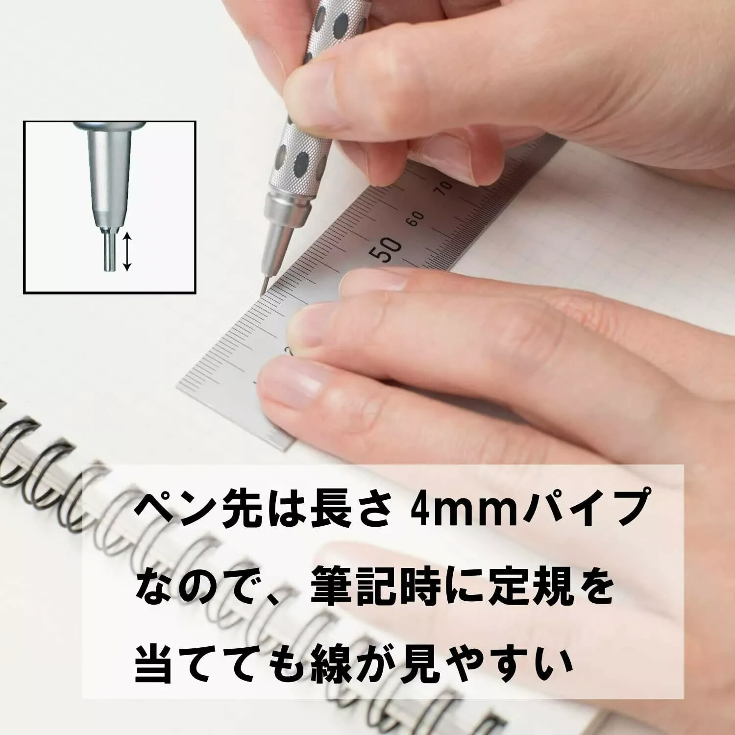 Pentel Metal Low Center of Gravity PG1015 Drawing Sketch Automatic Pencil 0.5mm