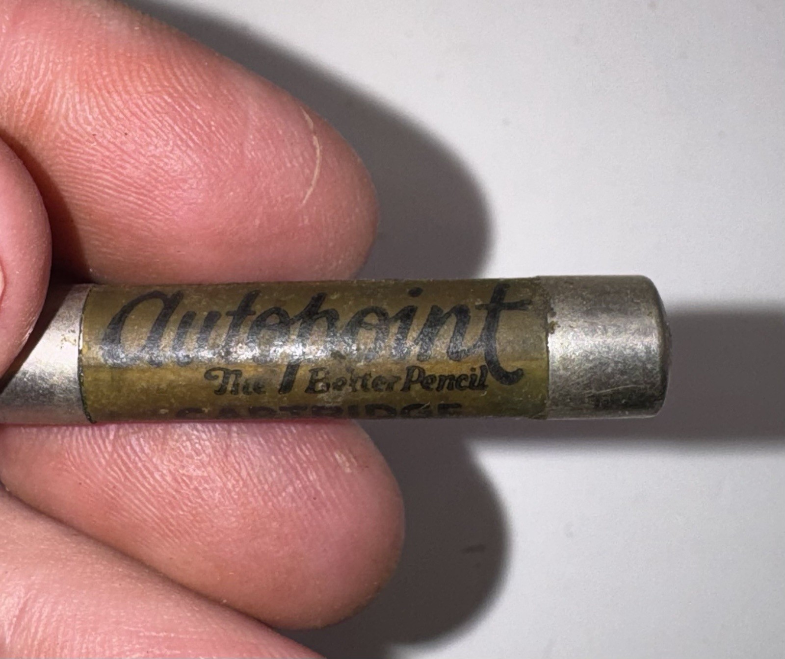 Vintage Autopoint Cartridge Lead Holder Pencil No. 38N Black w/ Leads USA NOB
