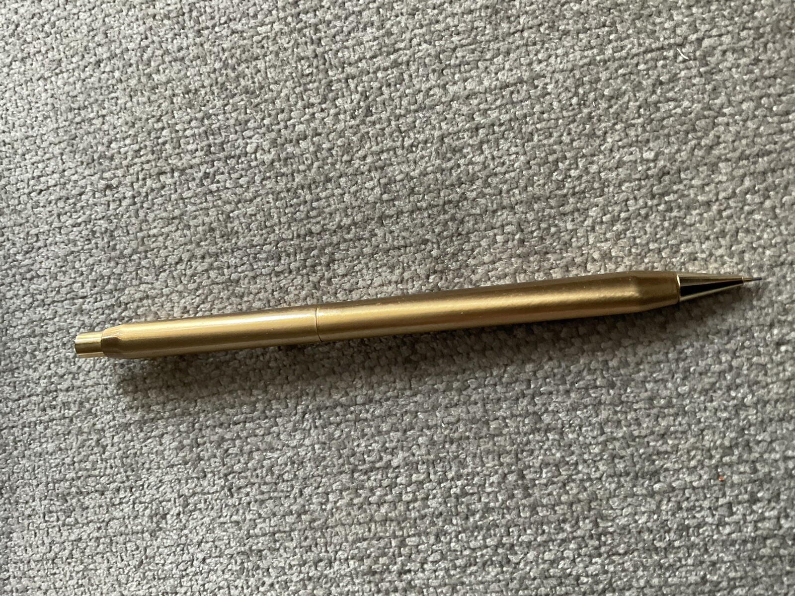 CENTENNIAL Gold tone Mechanical Pencil With Red velvet Case See Pics Vintage