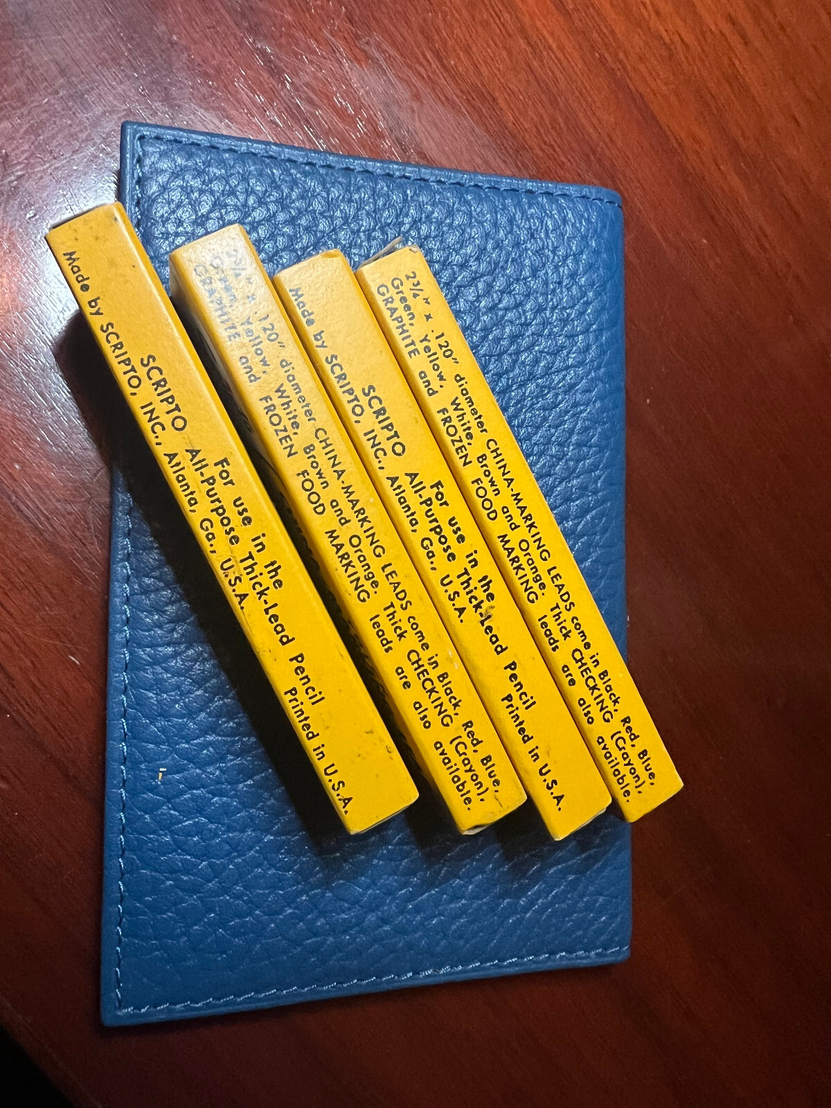 1 BOX OF VINTAGE SCRIPTO MARKING WAX LEADS FOR GLASS AND OTHER TEXTURES