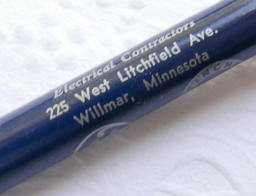 Vintage GE & Westinghouse Allcity Advertising Mechanical Pencil Willmar, MN G3