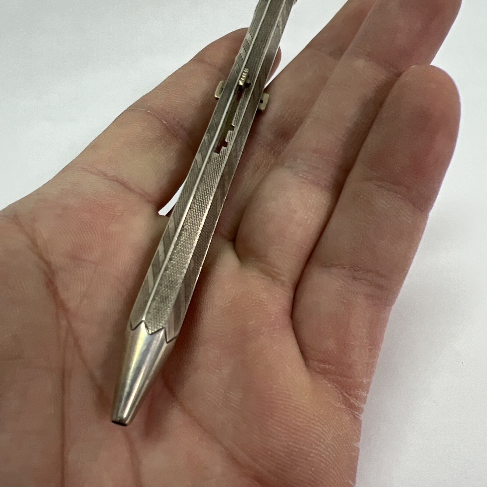 VINTAGE ADMIRAL JUNIOR SOLID SILVER 835 FOUR COLOR MECHANICAL PENCIL