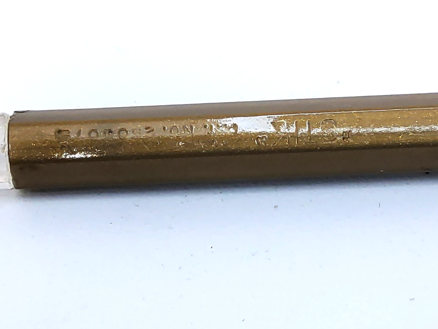 Vintage Stik Magnetic Pencil Clear Acrylic Top Brownish Color Parts/Restoration
