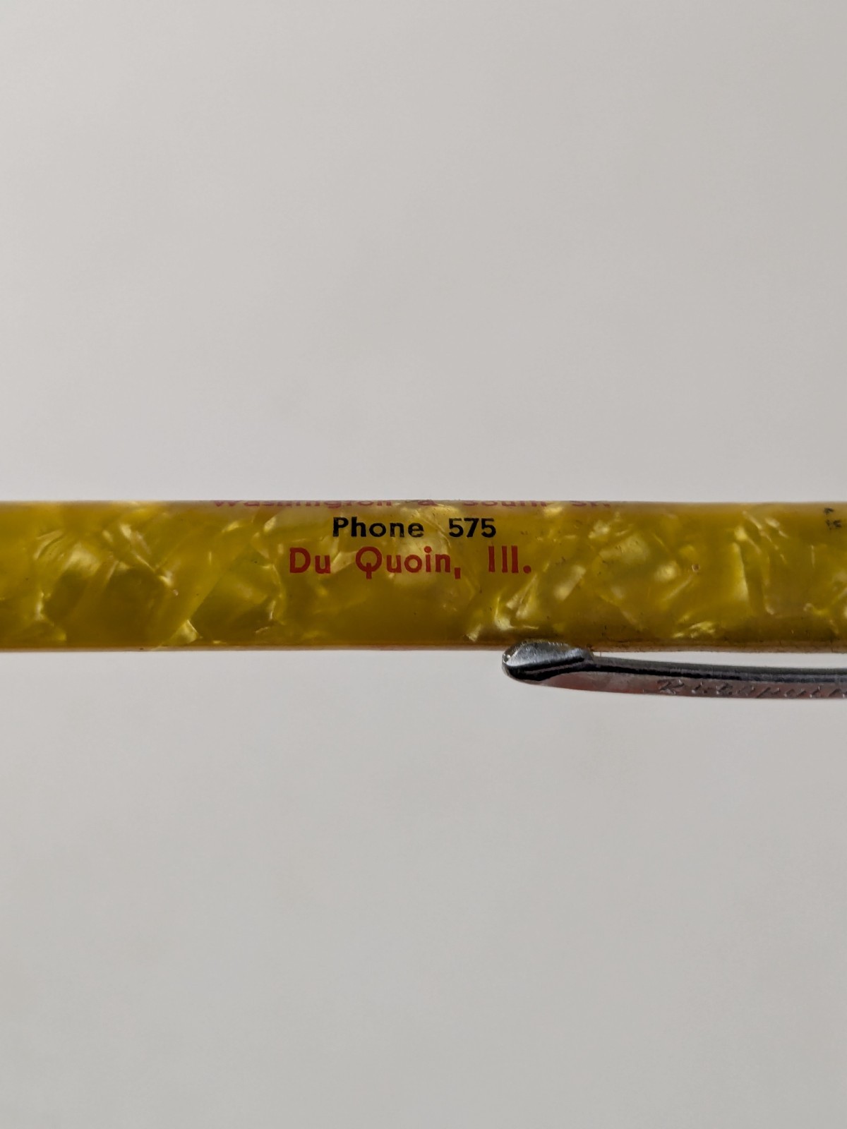 1940-50s – Reminger Shell Service Gas Station Du Quoin Ad Mech Pencil – B18C