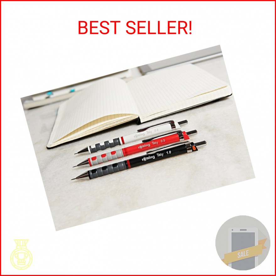Rotring Tikky Mechanical Pencil, 0.5 mm, Burgundy, Single (1904691)