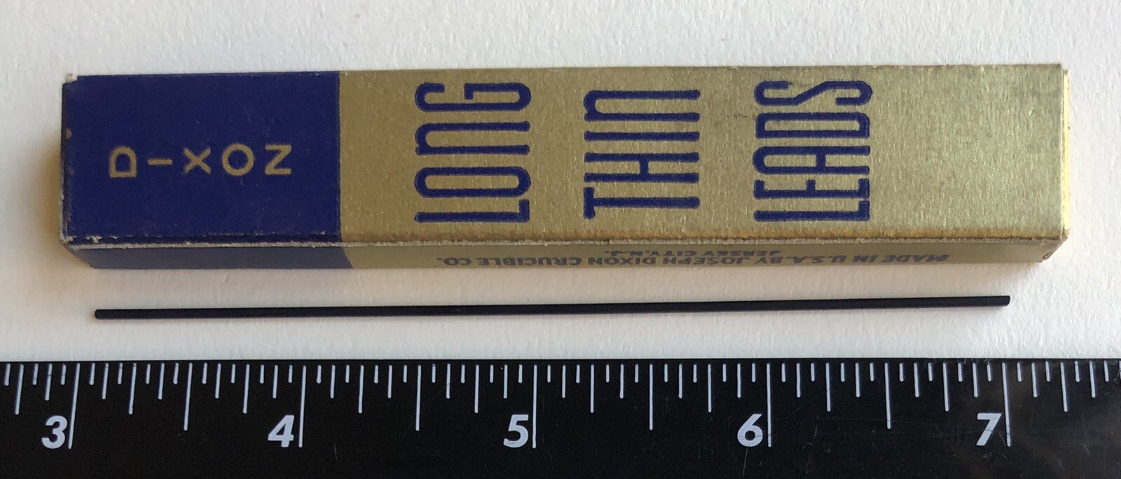 Vintage DIXON 1.1mm BLUE Mechanical Pencil Lead NOS 12pk Sleeve USA