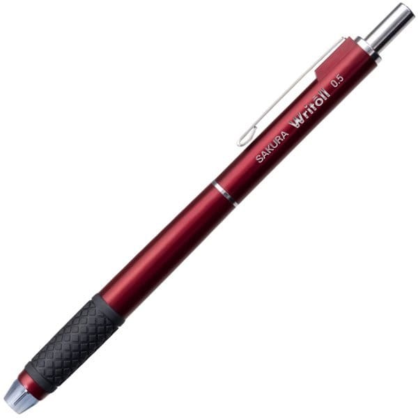 SAKURA Writoll Double Knock Mechanical Pencil Dark Red 0.5mm NS505W#22