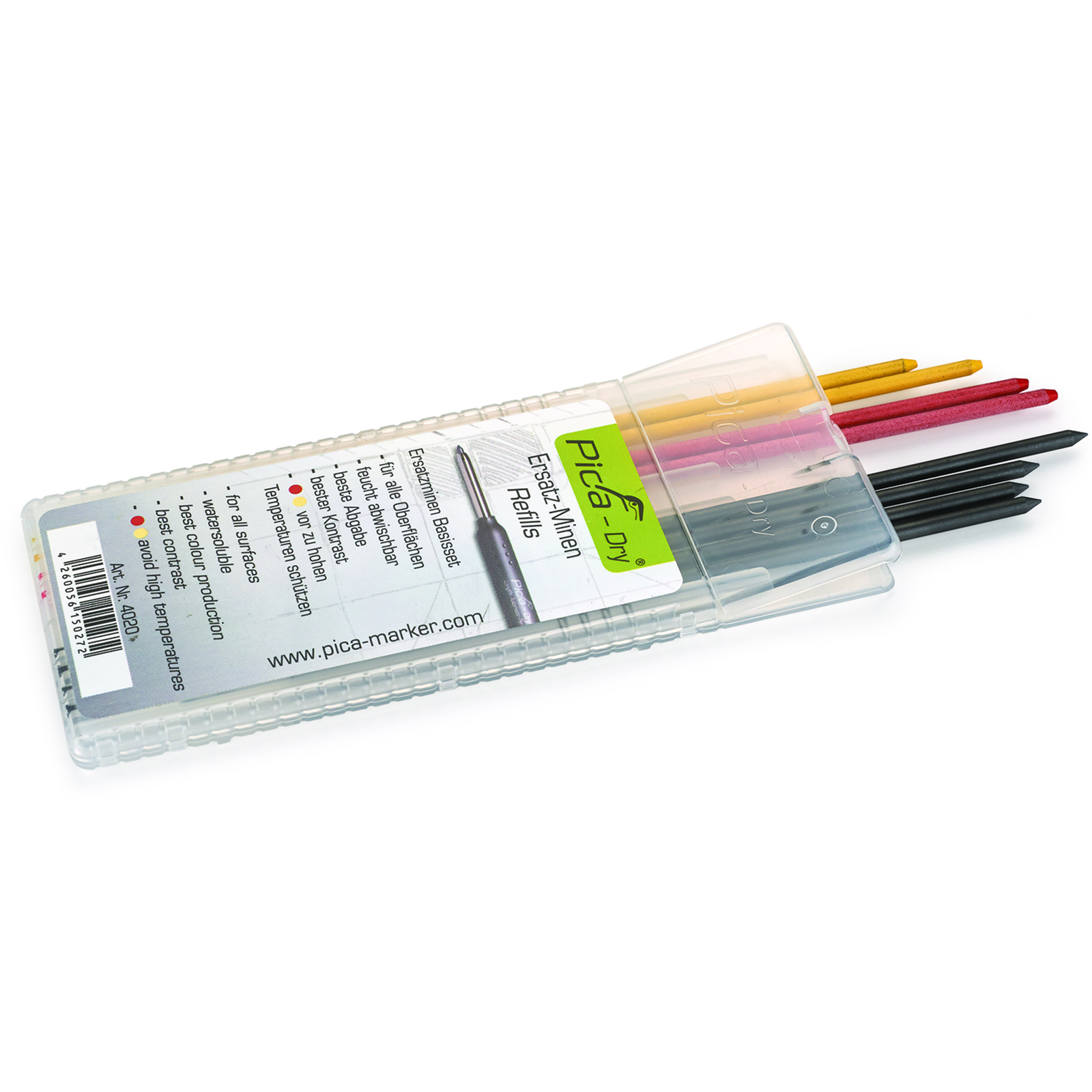 Pica Dry Pencil Refills Set #4020 Assorted Colors