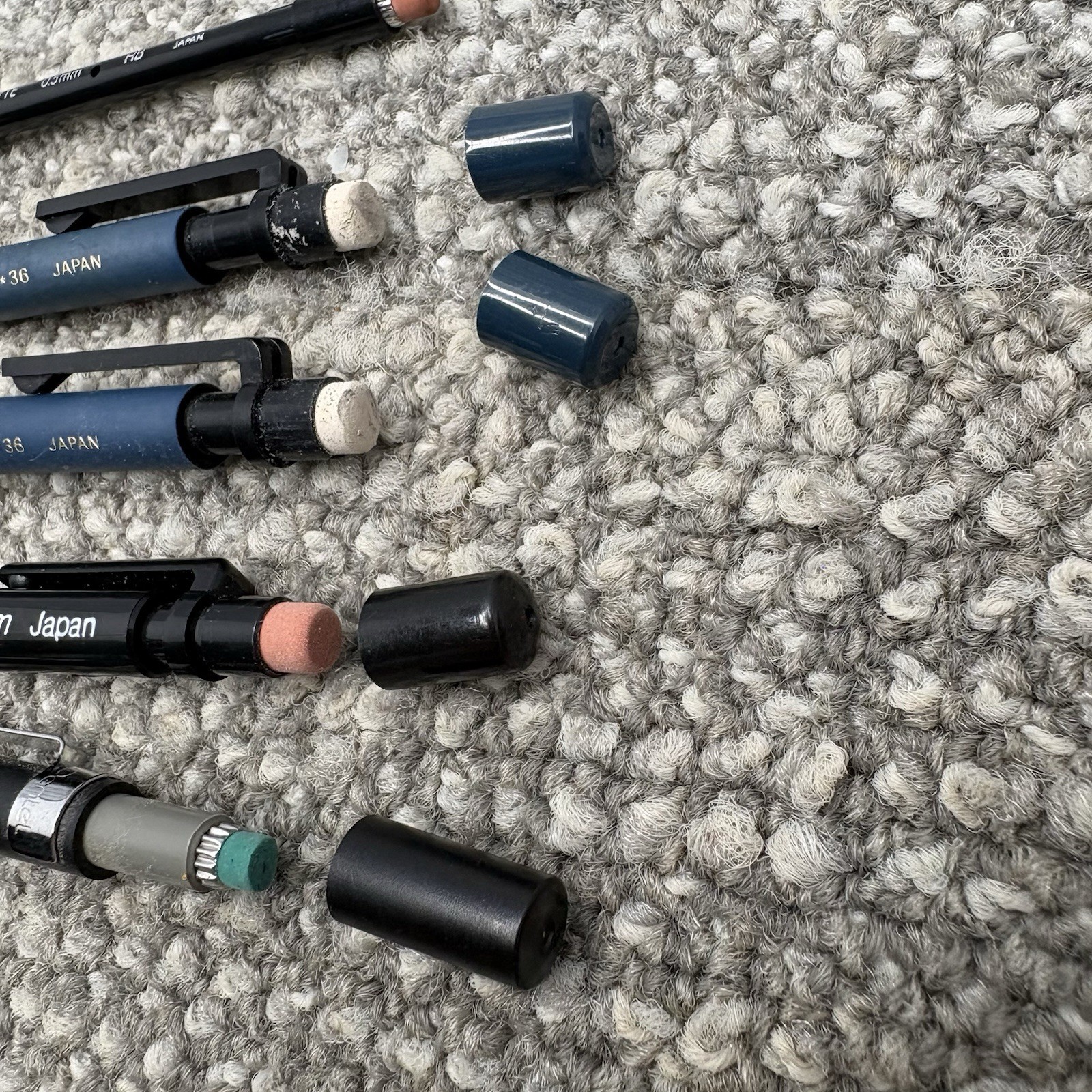 Lot Of Vintage Mechanical Pencil Leads Pentel Faber Cartel Sakura Lead HG11