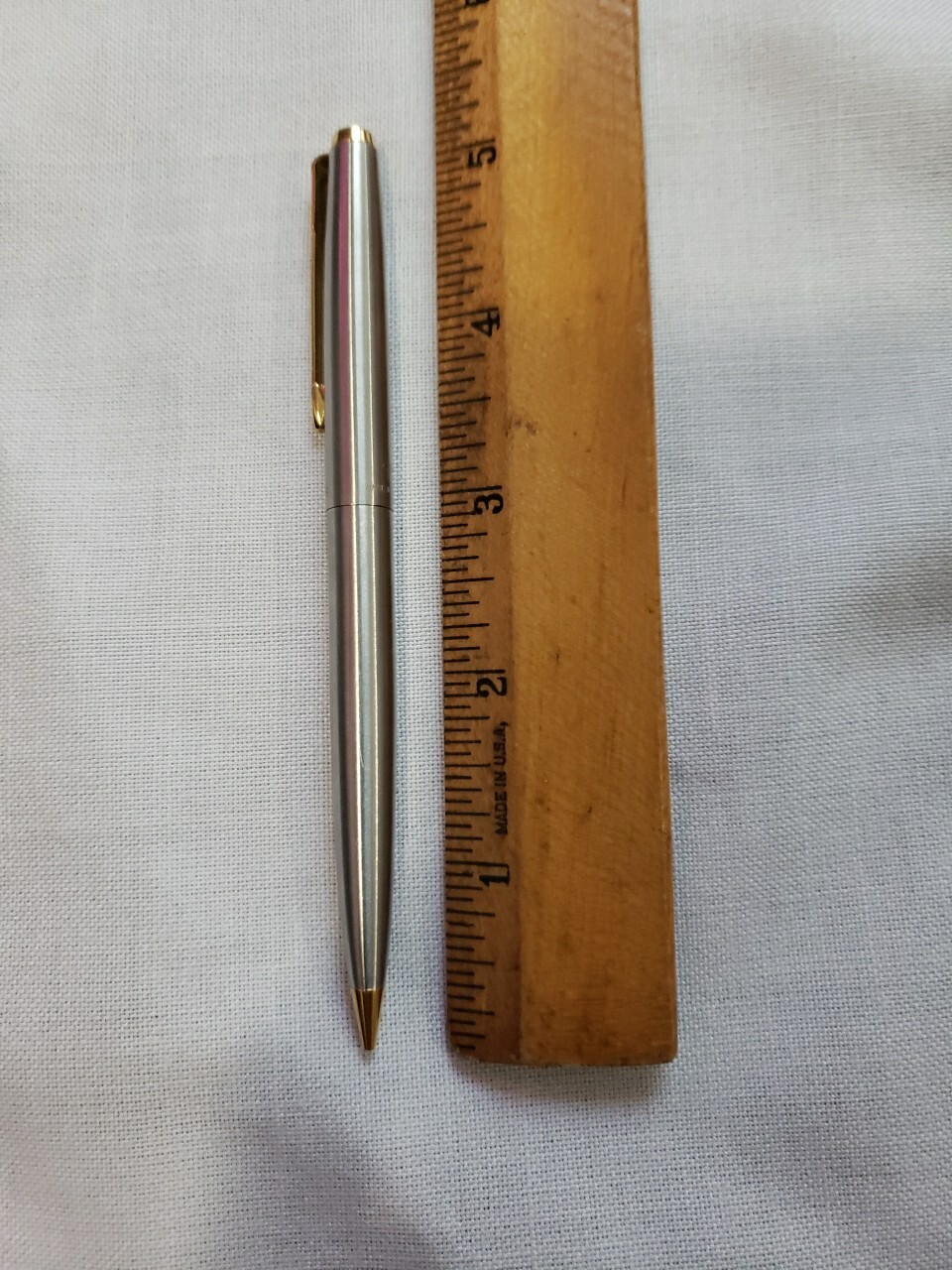 VTG Parker Mechanical Lead Pencil Stainless Steel & Gold Tone Trim Office USA