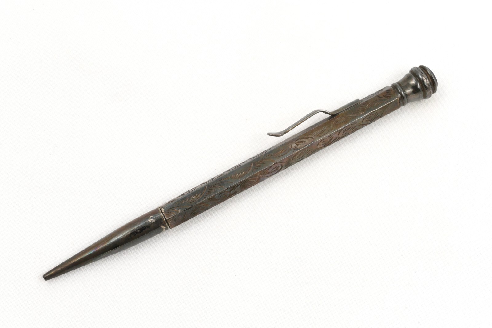 Vintage Everpoint Sterling Silver Pencil with Jewel Gem Top READ